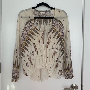 Patterned going out top